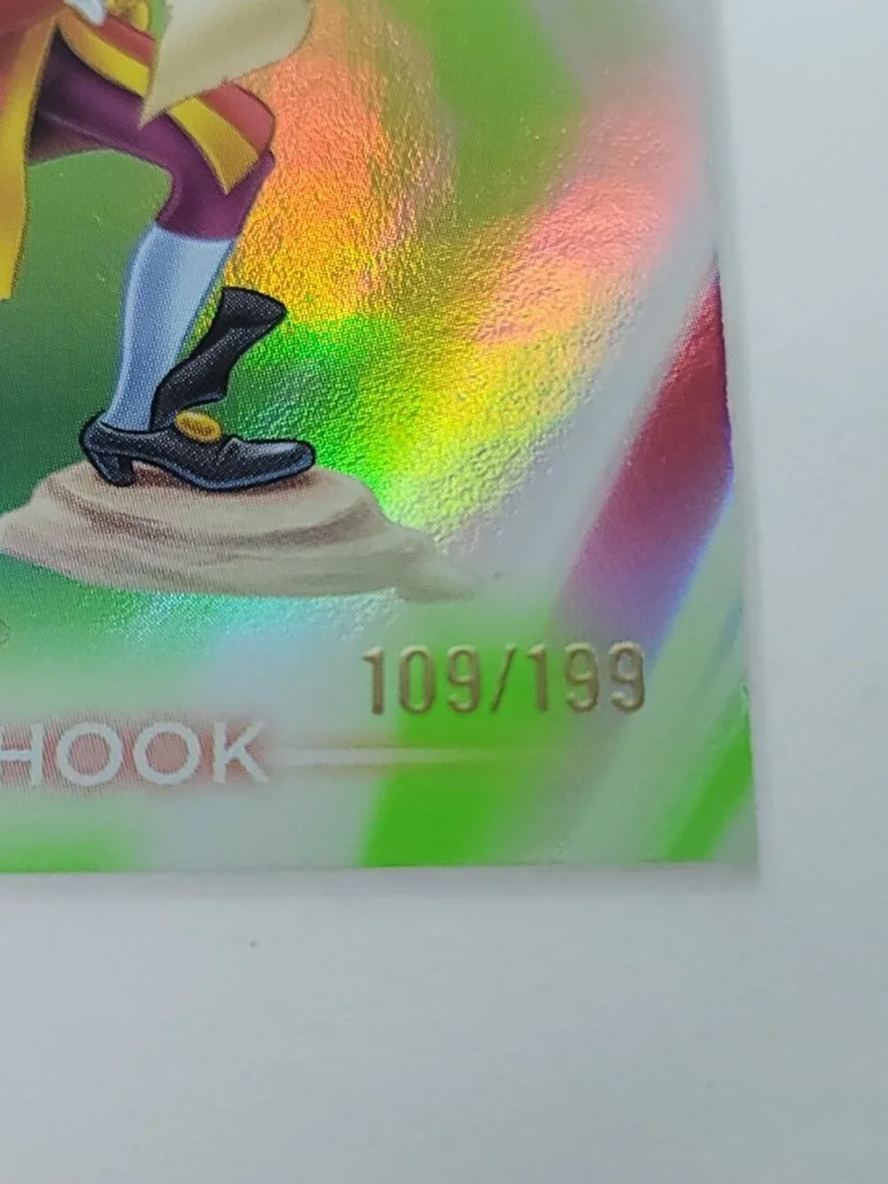 Captain Hook Topps 2026 Disney Neon Holo Parallel Refractor Limited 109/199 - Picture 2 of 4